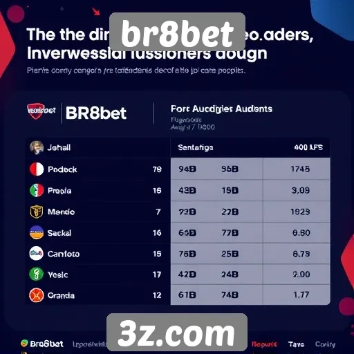 Estatísticas sobre a audiência do br8bet